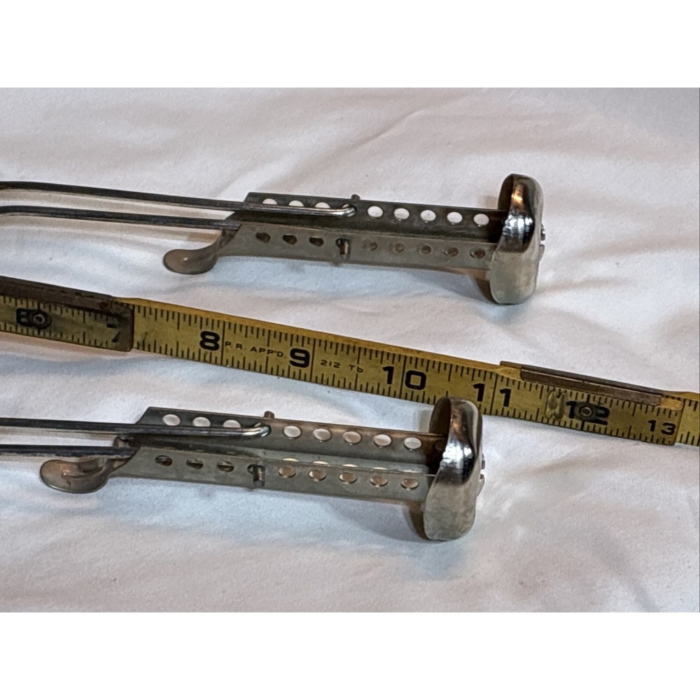 Vintage Ekco Hammered Metal Chrome‎ Adjustable Shoe Tree Pair - Picture 10 of 10